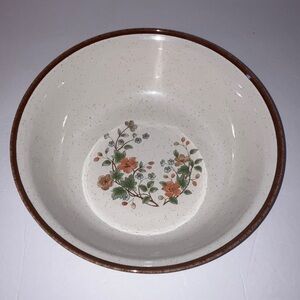 Vintage‎ Nitto Heather Stone Wintersong 9652 Ceramic Serving Bowl 10”
